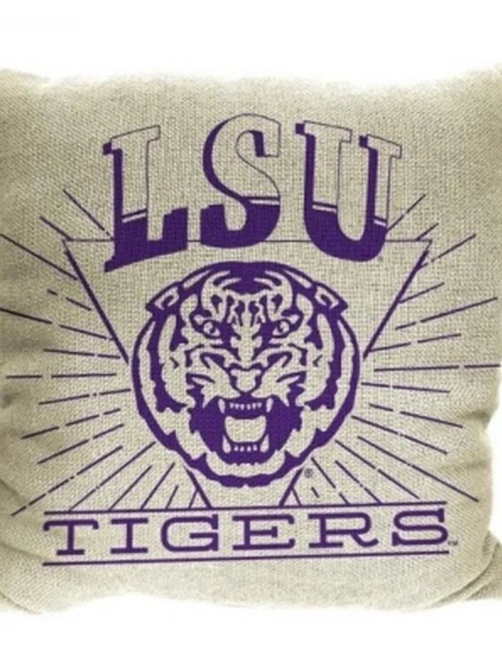 NWT! NCAA LSU TIGERS 26 X 26 WOVEN TAPESTRY Throw Pillow
